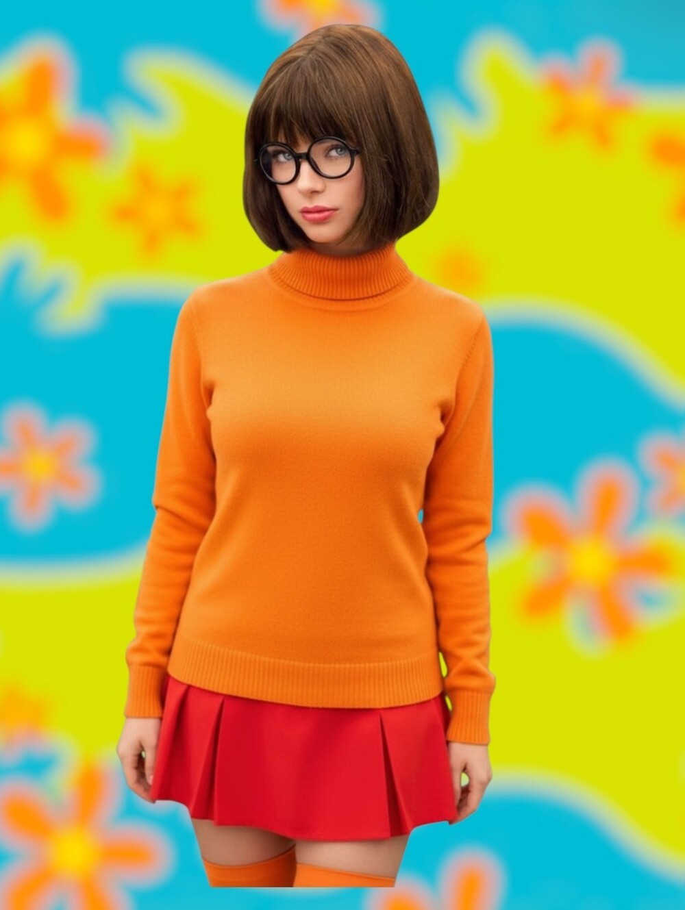 Women's Deluxe Scooby-Doo Inspired Velma Costume, XS